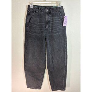 NWY Wild Fable Denim Jeans Mid Rise Baggy Skater Size 00 Black